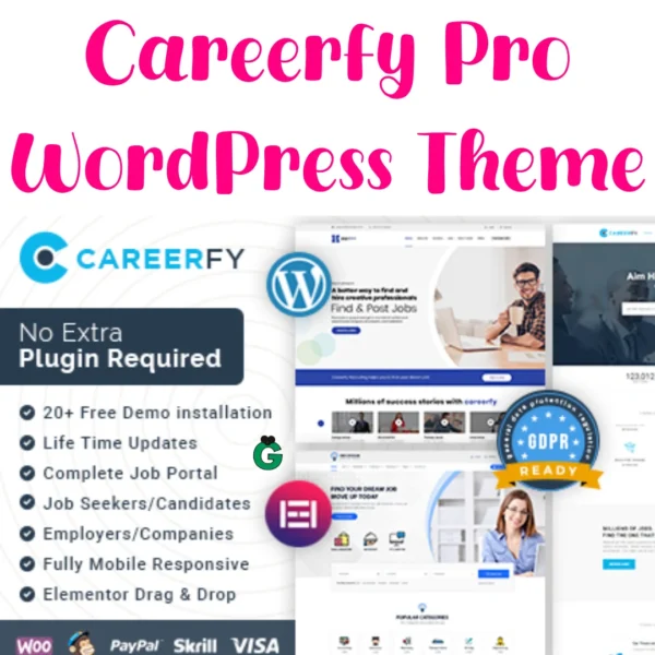 Careerfy Pro Latest Version WordPress Theme