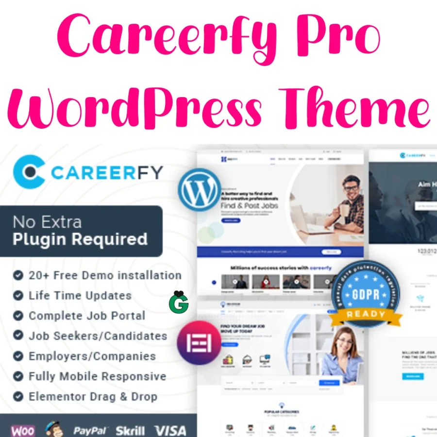 Careerfy Pro Latest Version WordPress Theme