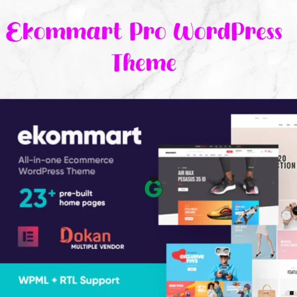 Ekommart Pro WordPress Theme Latest Version